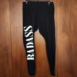 Torrid "badass" printed leggings